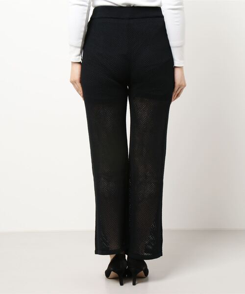 Kari & lili（カウリアンドリィリィ）の「メッシュニットパンツ（その他パンツ・レディース・ダークグレー/ブラック/ワインレッド・FREE）」の4枚目の写真