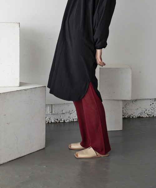 Kari & lili（カウリアンドリィリィ）の「メッシュニットパンツ（その他パンツ・レディース・ダークグレー/ブラック/ワインレッド・FREE）」の19枚目の写真