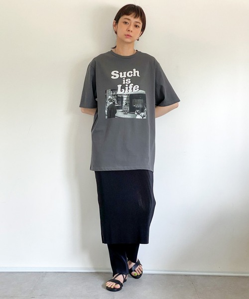 ottilie(オティーリエ)の「プリーツレイヤードパンツ(その他パンツ・レディース・ブラック/ベージュ・FREE)」の5枚目の写真