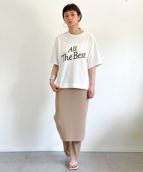 ottilie(オティーリエ)の「プリーツレイヤードパンツ(その他パンツ・レディース・ブラック/ベージュ・FREE)」の12枚目の写真