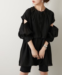 Chico | シアー2wayレイヤードデザインチュニック(シャツ/ブラウス)