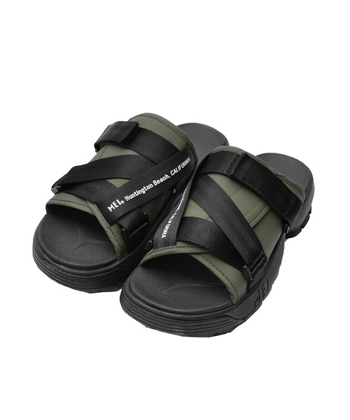 MinoriTY(マイノリティ)の「【MEI】リサイクルナイロン厚底スポーツサンダル(サンダル・メンズ・ブラック/オリーブ・M/L)」の7枚目の写真