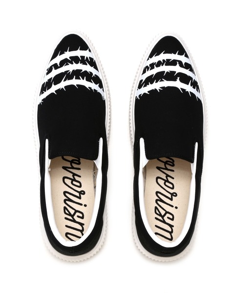 Undercoverism（アンダーカバイズム）の「UI2A4F01-2（スリッポン・メンズ・ホワイト/ブラック・LARGE/X-LARGE/MEDIUM）」の7枚目の写真