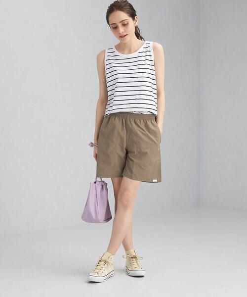 green label relaxing（グリーンレーベルリラクシング）の「＜Tanacana (タナカーナ) ＞ ハーフ パンツ －撥水加工－（その他パンツ・レディース・ベージュ/モカ・FREE）」の13枚目の写真