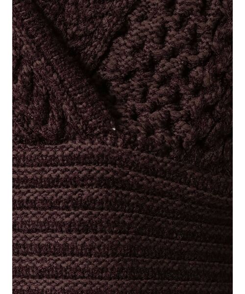 MERCURYDUO（マーキュリーデュオ）の「ミックスヤーンニットビスチェ（ニット/セーター・レディース・ブラウン/アイボリー・FREE）」の20枚目の写真