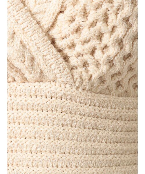 MERCURYDUO（マーキュリーデュオ）の「ミックスヤーンニットビスチェ（ニット/セーター・レディース・ブラウン/アイボリー・FREE）」の21枚目の写真