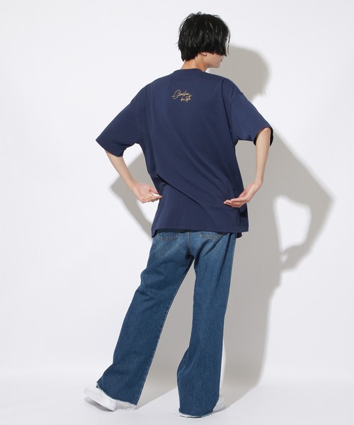 PBLIM（ページボーイリム）の「【PAGEBOYLIM】ドッググラフィックT（Tシャツ/カットソー・レディース・ネイビー/オフホワイト・MEDIUM/LARGE）」の13枚目の写真