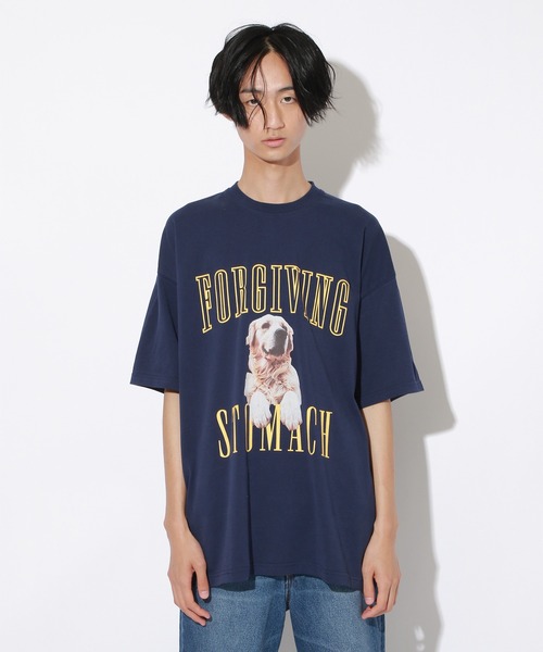 PBLIM（ページボーイリム）の「【PAGEBOYLIM】ドッググラフィックT（Tシャツ/カットソー・レディース・ネイビー/オフホワイト・MEDIUM/LARGE）」の14枚目の写真