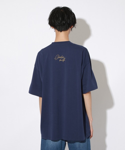 PBLIM（ページボーイリム）の「【PAGEBOYLIM】ドッググラフィックT（Tシャツ/カットソー・レディース・ネイビー/オフホワイト・MEDIUM/LARGE）」の16枚目の写真