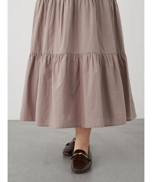 earth music&ecology（アースミュージックアンドエコロジー）の「ドッキングティアードワンピース ＊（ワンピース・レディース・ブラック/カーキ/モカ・FREE）」の16枚目の写真