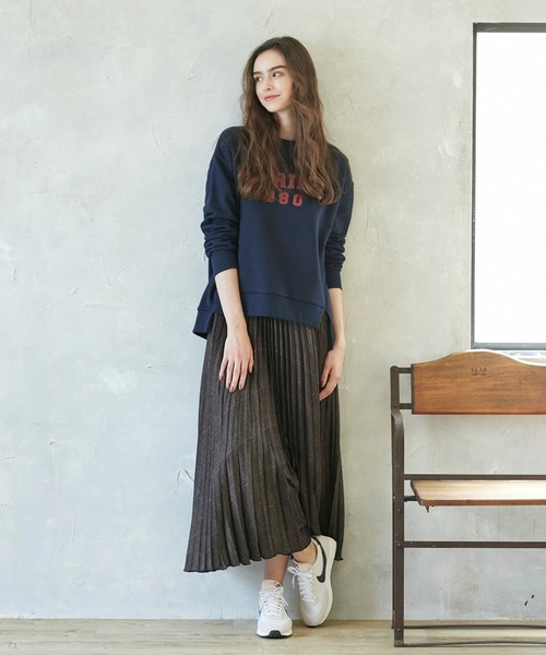 INED CLARO（イネドクラロ）の「《INED CLARO》プリーツロングスカート【セットアップ対応】（スカート・レディース・ブラック/ブラウン/グレー・フリー）」の12枚目の写真