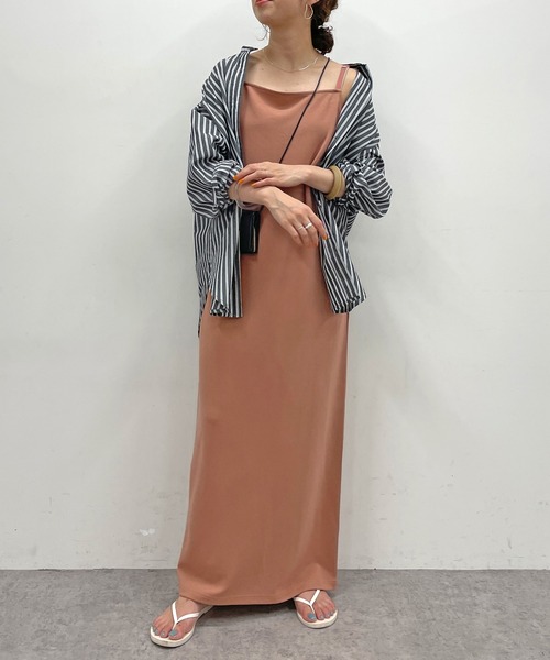 Omekashi（オメカシ）の「ドルマンビッグストライプシャツ（シャツ/ブラウス・レディース・ブラック/オフホワイト/ブルー・FREE）」の20枚目の写真