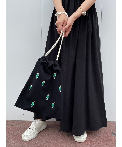 BEARDSLEY（ビアズリー）の「ソーダ刺繍BAG（トートバッグ・レディース・ホワイト/ブラック・FREE）」の16枚目の写真