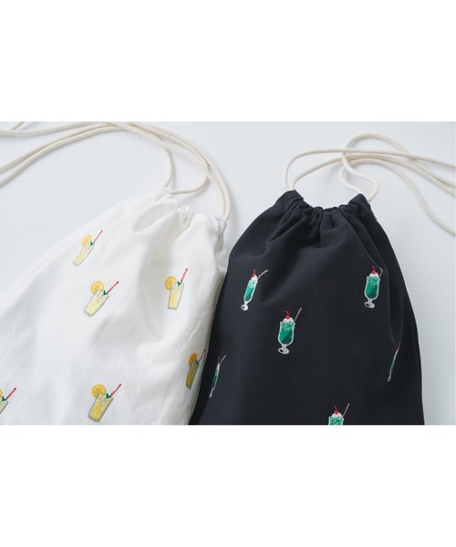 BEARDSLEY（ビアズリー）の「ソーダ刺繍BAG（トートバッグ・レディース・ホワイト/ブラック・FREE）」の14枚目の写真