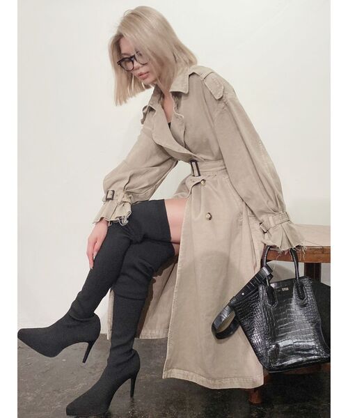 GYDA（ジェイダ）の「インストームサイハイニットブーツ（ブーツ