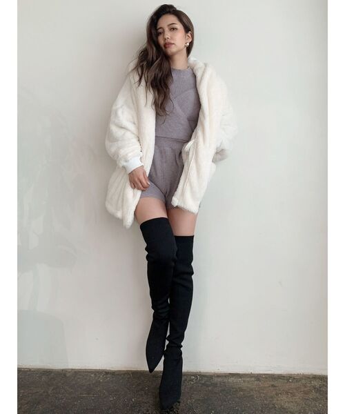 GYDA（ジェイダ）の「インストームサイハイニットブーツ（ブーツ・レディース・ブラック・SMALL/MEDIUM/LARGE）」の13枚目の写真