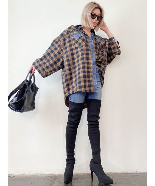 GYDA（ジェイダ）の「インストームサイハイニットブーツ（ブーツ・レディース・ブラック・SMALL/MEDIUM/LARGE）」の14枚目の写真