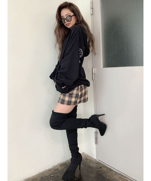 GYDA（ジェイダ）の「インストームサイハイニットブーツ（ブーツ・レディース・ブラック・SMALL/MEDIUM/LARGE）」の16枚目の写真