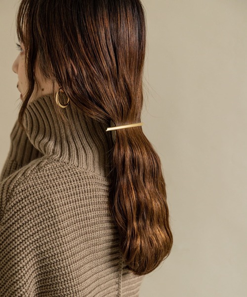 SMELLY（スメリー）の「メタルロングバーバレッタ（バレッタ/ヘアクリップ・レディース・ゴールド・-）」の10枚目の写真