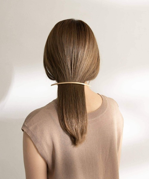 SMELLY（スメリー）の「メタルロングバーバレッタ（バレッタ/ヘアクリップ・レディース・ゴールド・-）」の20枚目の写真