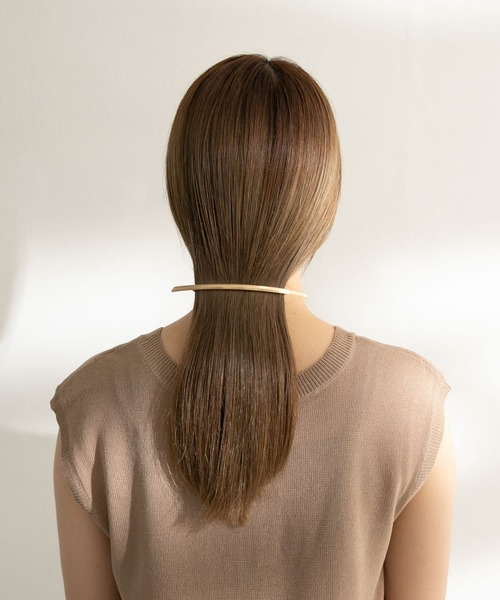 SMELLY（スメリー）の「メタルロングバーバレッタ（バレッタ/ヘアクリップ・レディース・ゴールド・-）」の21枚目の写真