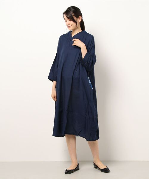 カヤ（カヤ）の「【カヤ】千代の八掛 あやめワンピース（ワンピース・レディース・パープル/ネイビー/グレー・FREE）」の6枚目の写真