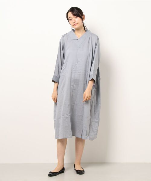 カヤ（カヤ）の「【カヤ】千代の八掛 あやめワンピース（ワンピース・レディース・パープル/ネイビー/グレー・FREE）」の11枚目の写真