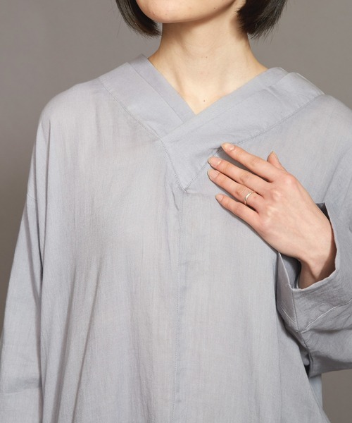 カヤ（カヤ）の「【カヤ】千代の八掛 あやめワンピース（ワンピース・レディース・パープル/ネイビー/グレー・FREE）」の12枚目の写真