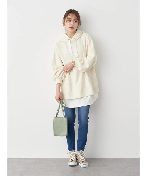 earth music&ecology（アースミュージックアンドエコロジー）の「デニムスキニーパンツ ＊（デニムパンツ・レディース・ブラック/ダークインディゴブルー/インディゴブルー・M/L/S）」の14枚目の写真