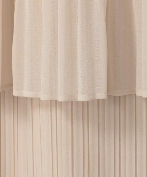 LOWRYS FARM（ローリーズファーム）の「プリーツティアードスカート　217199（スカート・レディース・アイボリー/ブラック/ブルー・FREE）」の7枚目の写真