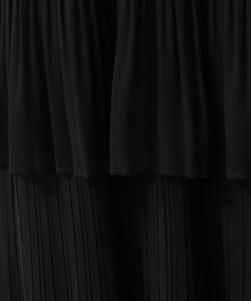 LOWRYS FARM（ローリーズファーム）の「プリーツティアードスカート　217199（スカート・レディース・アイボリー/ブラック/ブルー・FREE）」の8枚目の写真