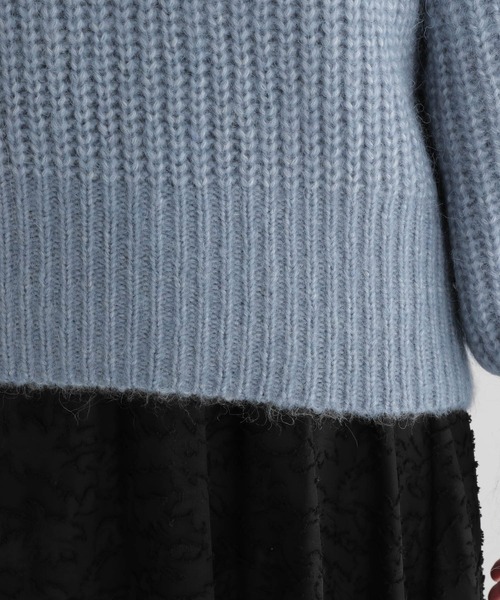 Andemiu（アンデミュウ）の「カタアゼニット216859（ニット/セーター・レディース・ブラウン/ブルー/アイボリー・FREE）」の12枚目の写真