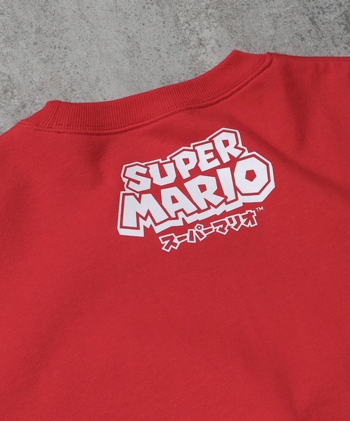 BAIT（ベイト）の「【2107_SPM】BAIT x MARIO ALLCHARACTER CREW 216-SPM-SWT-001（スウェット・メンズ・レッド・SMALL/MEDIUM/LARGE）」の2枚目の写真