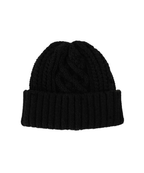 jouetie（ジュエティ）の「ケーブルニットキャップ（ニットキャップ/ビーニー・レディース・ブラック/ピンク/ベージュ・FREE）」の18枚目の写真