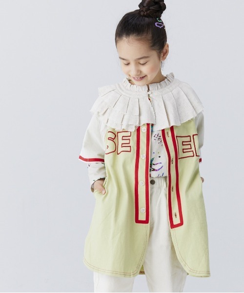 セール ベースボールシャツワンピース 90 140cm シャツワンピース Big Field ビッグフィールド のファッション通販 Zozotown