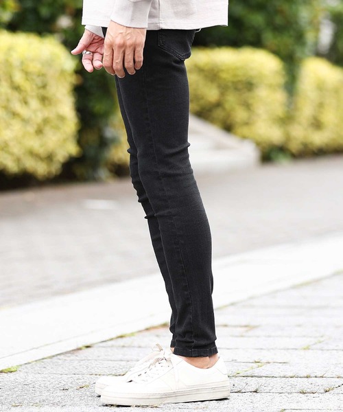 roshell（ロシェル）の「スーパーストレッチスキニーカラージーンズ（デニムパンツ・メンズ・ホワイト/ブラック/ベージュ/ネイビー/カーキ/グレイッシュベージュ・LARGE/X-LARGE/SMALL/MEDIUM）」の20枚目の写真