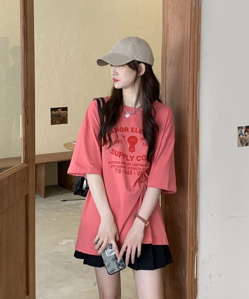 Bifrost(ビフレスト)の「プリントTシャツ(Tシャツ/カットソー・レディース・ホワイト/ライトグレー/レッド・L/XL)」の9枚目の写真