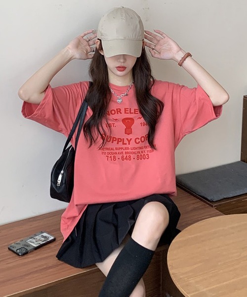 Bifrost(ビフレスト)の「プリントTシャツ(Tシャツ/カットソー・レディース・ホワイト/ライトグレー/レッド・L/XL)」の6枚目の写真