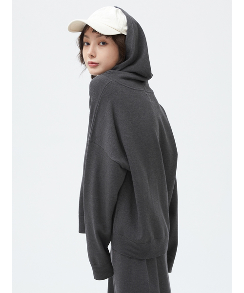 GAP(ギャップ)の「ヘンリーネック パーカーセーター(パーカー・レディース・その他1/グレー/その他/チャコールグレー・S/XS/L/XL/M/XXS)」の14枚目の写真