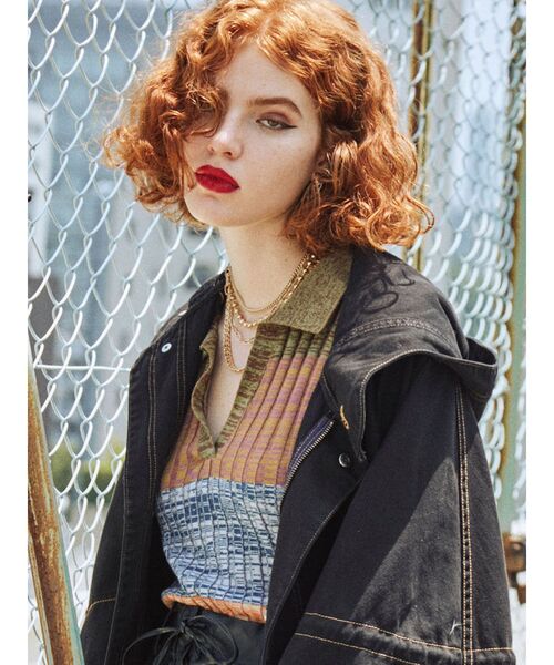 jouetie(ジュエティ)の「スキッパーニット(ニット/セーター・レディース・ブラック/その他1/その他2・MEDIUM)」の3枚目の写真