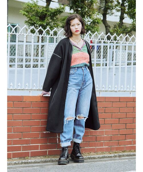 jouetie(ジュエティ)の「スキッパーニット(ニット/セーター・レディース・ブラック/その他1/その他2・MEDIUM)」の6枚目の写真