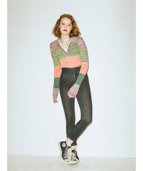 jouetie(ジュエティ)の「スキッパーニット(ニット/セーター・レディース・ブラック/その他1/その他2・MEDIUM)」の12枚目の写真