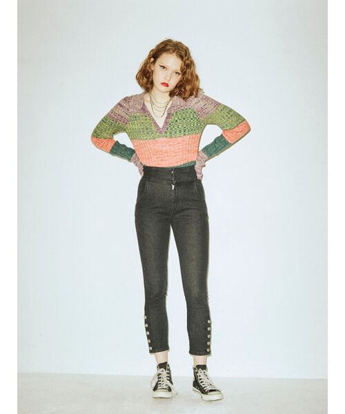 jouetie(ジュエティ)の「スキッパーニット(ニット/セーター・レディース・ブラック/その他1/その他2・MEDIUM)」の13枚目の写真