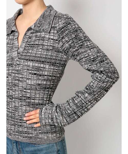 jouetie(ジュエティ)の「スキッパーニット(ニット/セーター・レディース・ブラック/その他1/その他2・MEDIUM)」の19枚目の写真