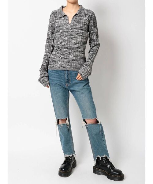 jouetie(ジュエティ)の「スキッパーニット(ニット/セーター・レディース・ブラック/その他1/その他2・MEDIUM)」の21枚目の写真