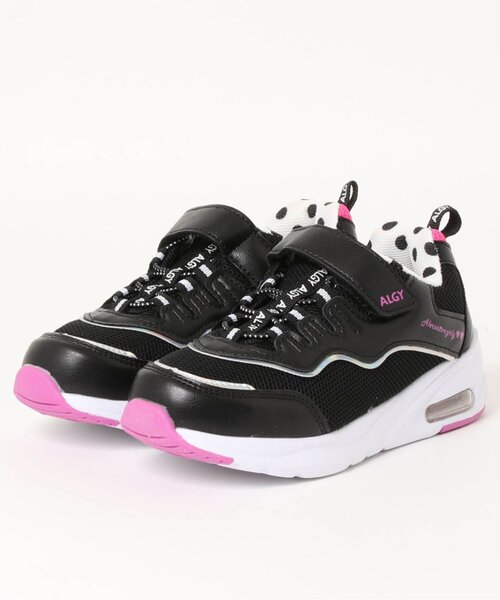 algy（アルジー）の「(レ）インナードットスニーカー ベルト（スニーカー・キッズ・パープル/ブラック・21/22/24/23/20）」の2枚目の写真