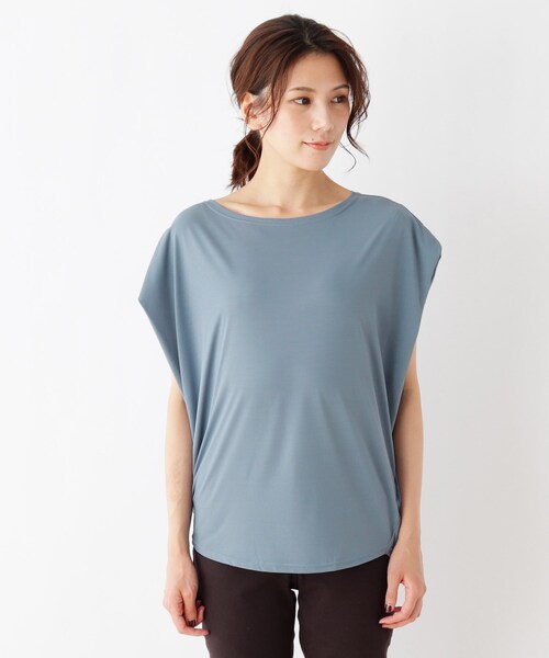 SHOO・LA・RUE（シューラルー）の「◆脇タックドルマンプルオーバー（Tシャツ/カットソー・レディース・ブラック/ライトブルー/ブラウン系・03/02/04）」の4枚目の写真