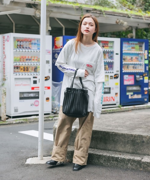 VANS（バンズ）の「VANS/ヴァンズ M VANS Layered L/S tee ロンT オーバーサイズ（Tシャツ/カットソー・メンズ・ホワイト/ブラック/エメラルド・L/M/XL）」の19枚目の写真