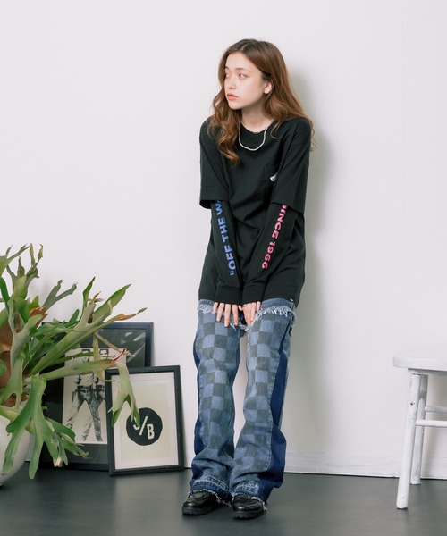 VANS（バンズ）の「VANS/ヴァンズ M VANS Layered L/S tee ロンT オーバーサイズ（Tシャツ/カットソー・メンズ・ホワイト/ブラック/エメラルド・L/M/XL）」の21枚目の写真