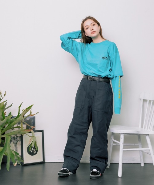 VANS（バンズ）の「VANS/ヴァンズ M VANS Layered L/S tee ロンT オーバーサイズ（Tシャツ/カットソー・メンズ・ホワイト/ブラック/エメラルド・L/M/XL）」の20枚目の写真